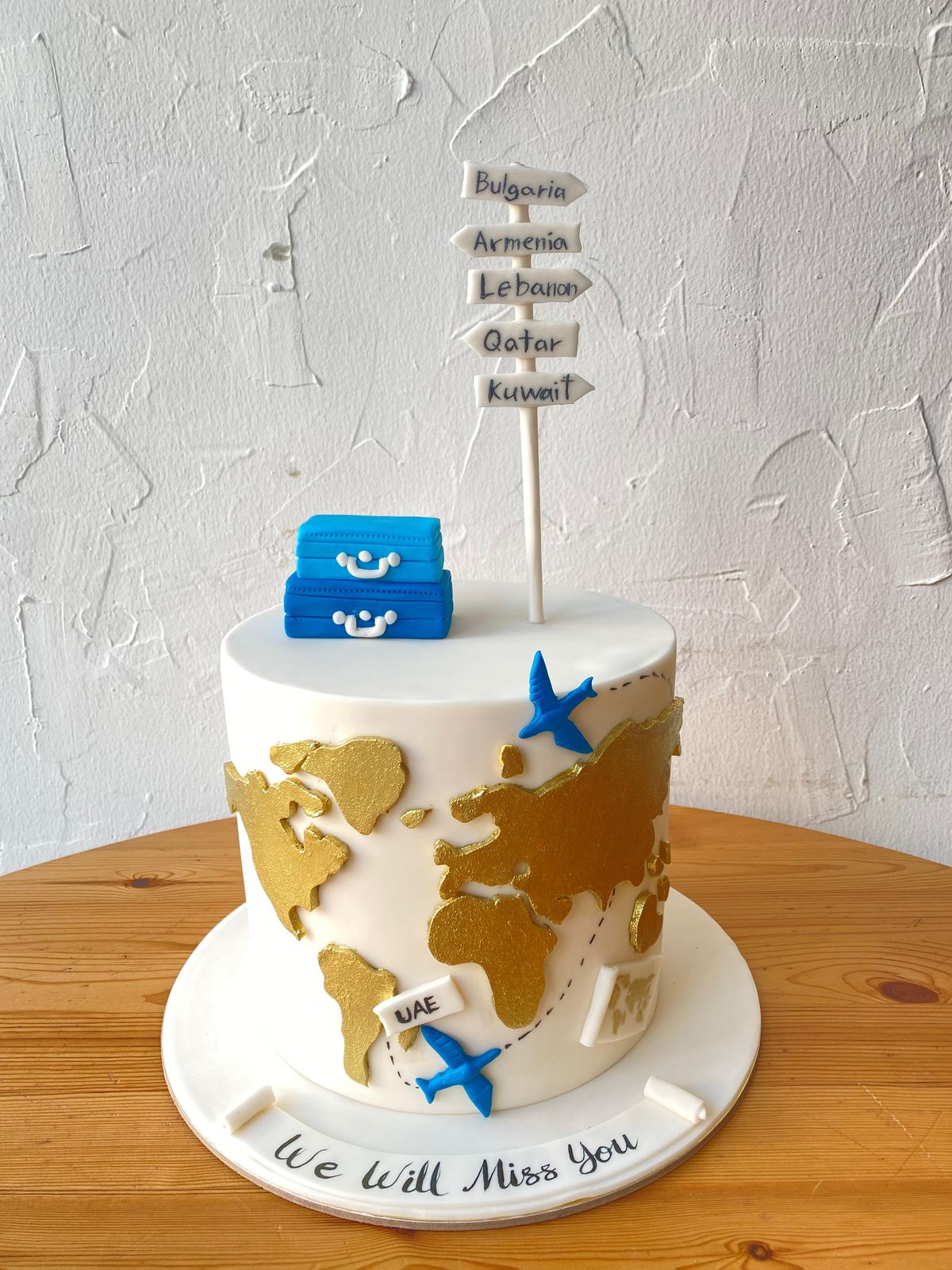 World Map Cake